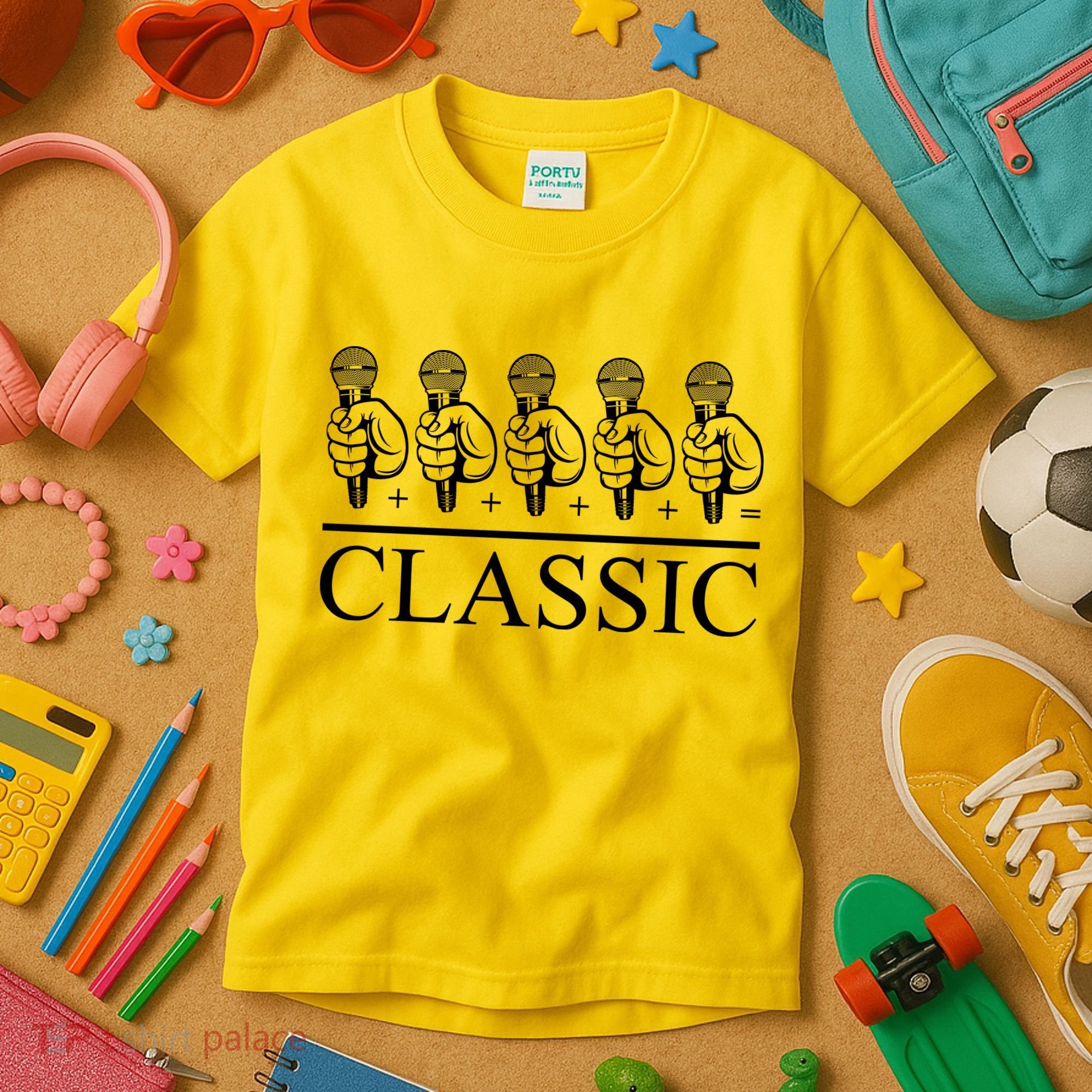Classic Hip Hop Mic Kids T-Shirt