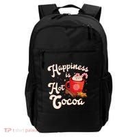 Cute Holiday Happiness Is Hot Cocoa Hot Chocolate Backpack thumb 0