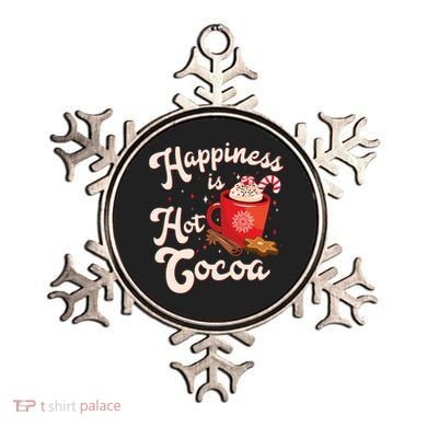 Cute Holiday Happiness Is Hot Cocoa Hot Chocolate Ornament