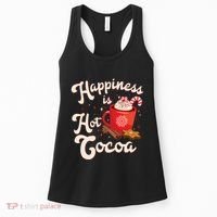 Cute Holiday Happiness Is Hot Cocoa Hot Chocolate Women's Tank Top thumb 0