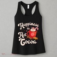 Cute Holiday Happiness Is Hot Cocoa Hot Chocolate Women's Tank Top thumb 3