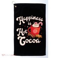 Cute Holiday Happiness Is Hot Cocoa Hot Chocolate Golf Towel thumb 0