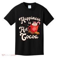 Cute Holiday Happiness Is Hot Cocoa Hot Chocolate Kids T-Shirt thumb 0
