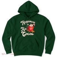 Cute Holiday Happiness Is Hot Cocoa Hot Chocolate Hoodie thumb 0