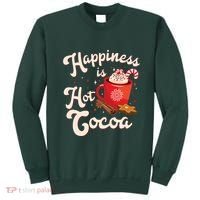 Cute Holiday Happiness Is Hot Cocoa Hot Chocolate Sweatshirt thumb 0