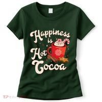 Cute Holiday Happiness Is Hot Cocoa Hot Chocolate Women's T-Shirt thumb 0