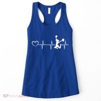 Cheerleading Heartbeat Heart Cheerleader Sports Cheerleading Meaningful Gift Women's Tank Top thumb 0