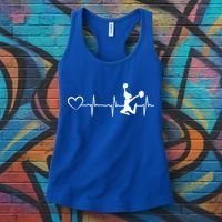 Cheerleading Heartbeat Heart Cheerleader Sports Cheerleading Meaningful Gift Women's Tank Top thumb 3