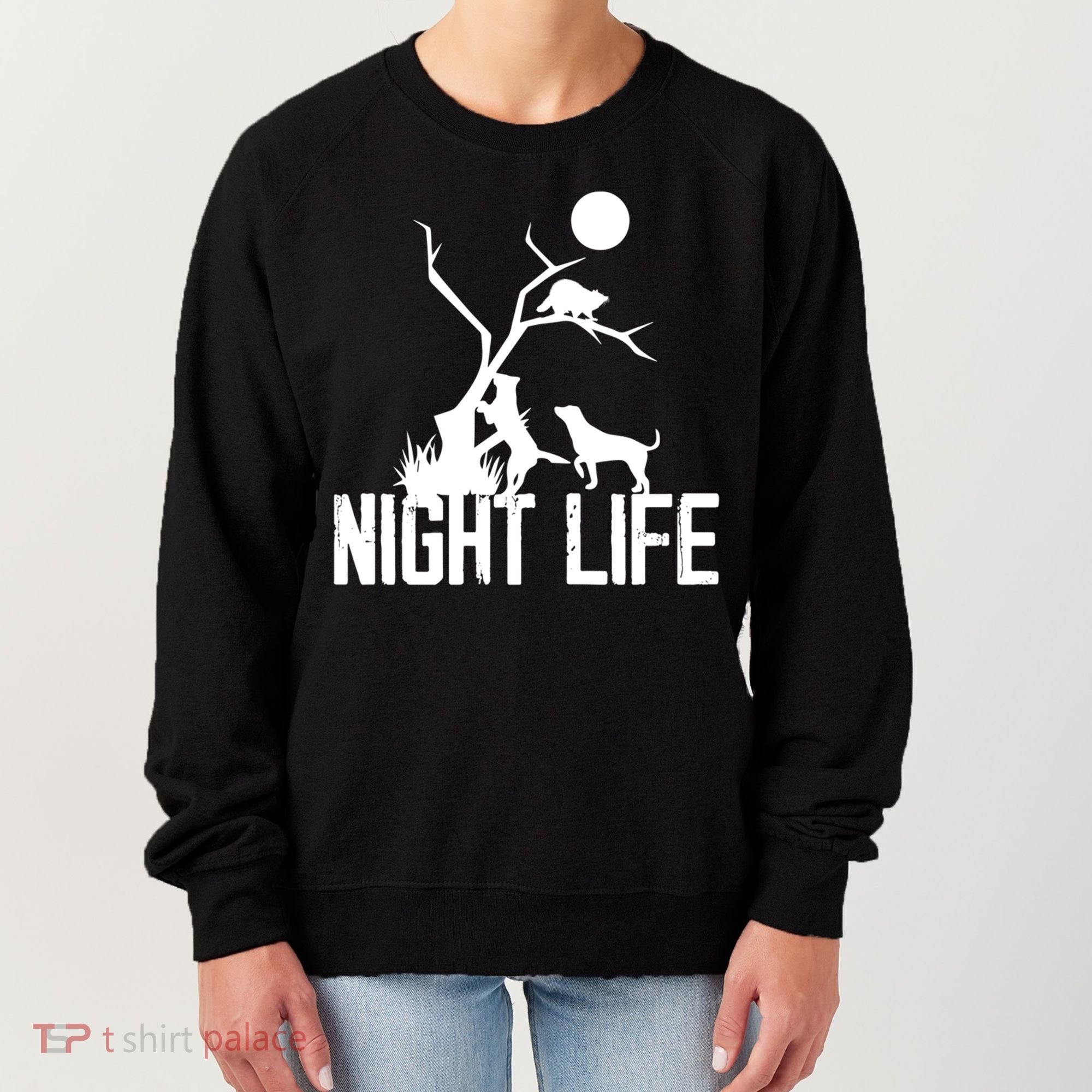 Coon Hound Hunting Night Life Hunting Dog Coon Hunting Gift Women's Sweatshirt