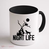 Coon Hound Hunting Night Life Hunting Dog Coon Hunting Gift Coffee Mug thumb 1