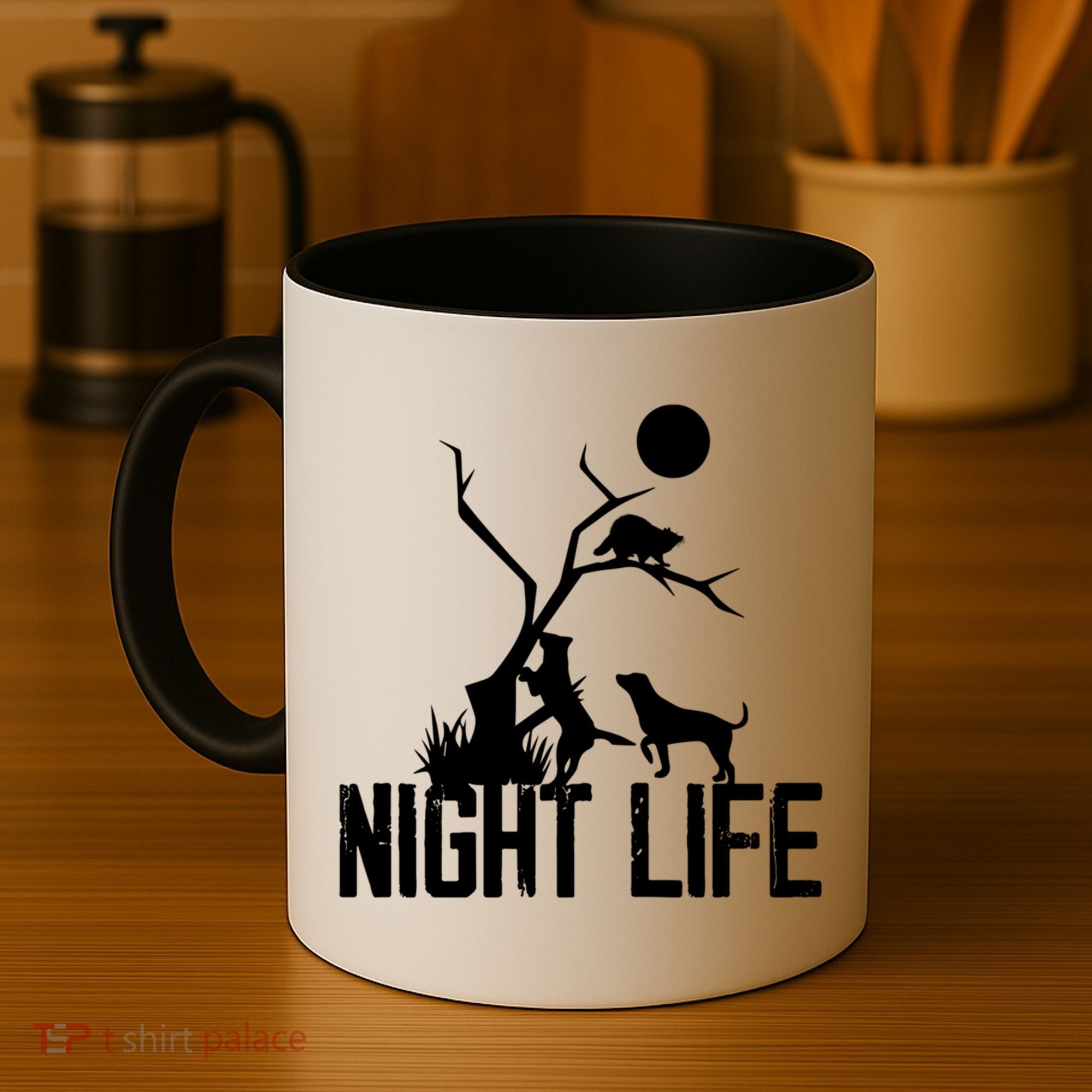 Coon Hound Hunting Night Life Hunting Dog Coon Hunting Gift Coffee Mug