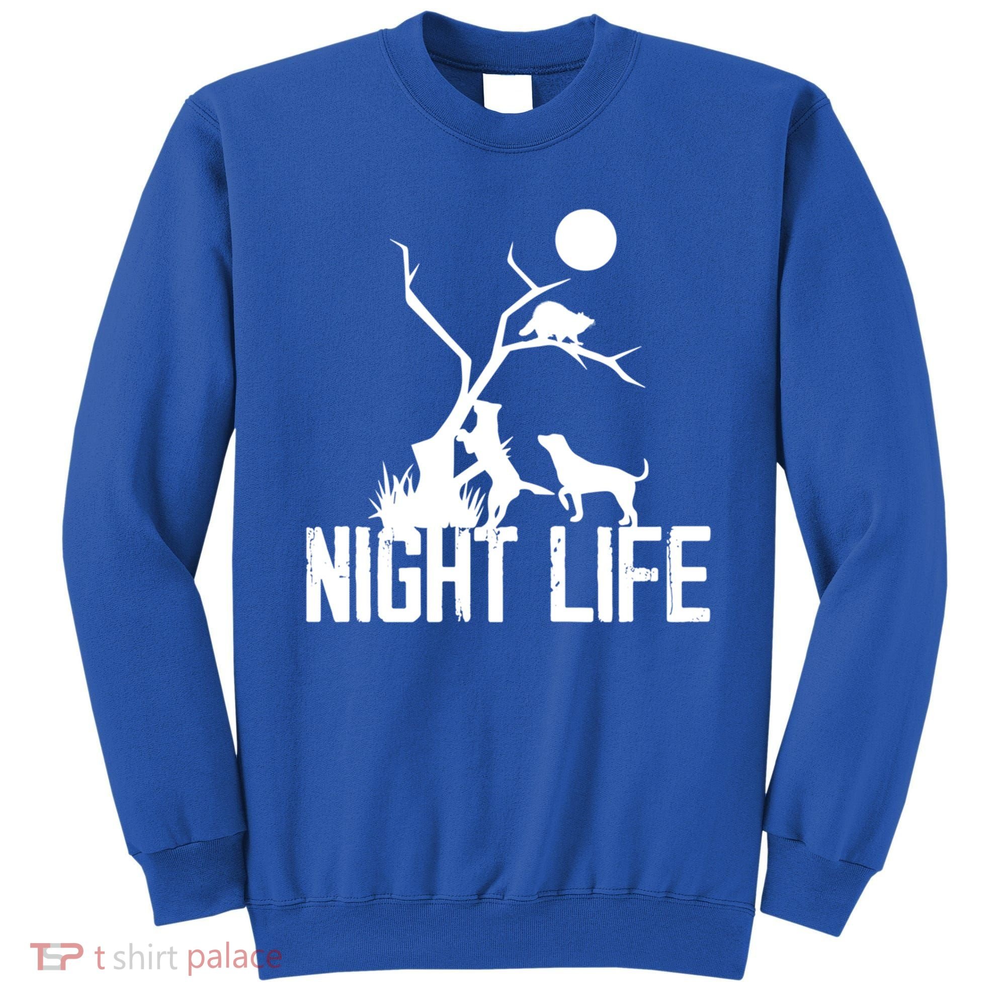 Coon Hound Hunting Night Life Hunting Dog Coon Hunting Gift Sweatshirt