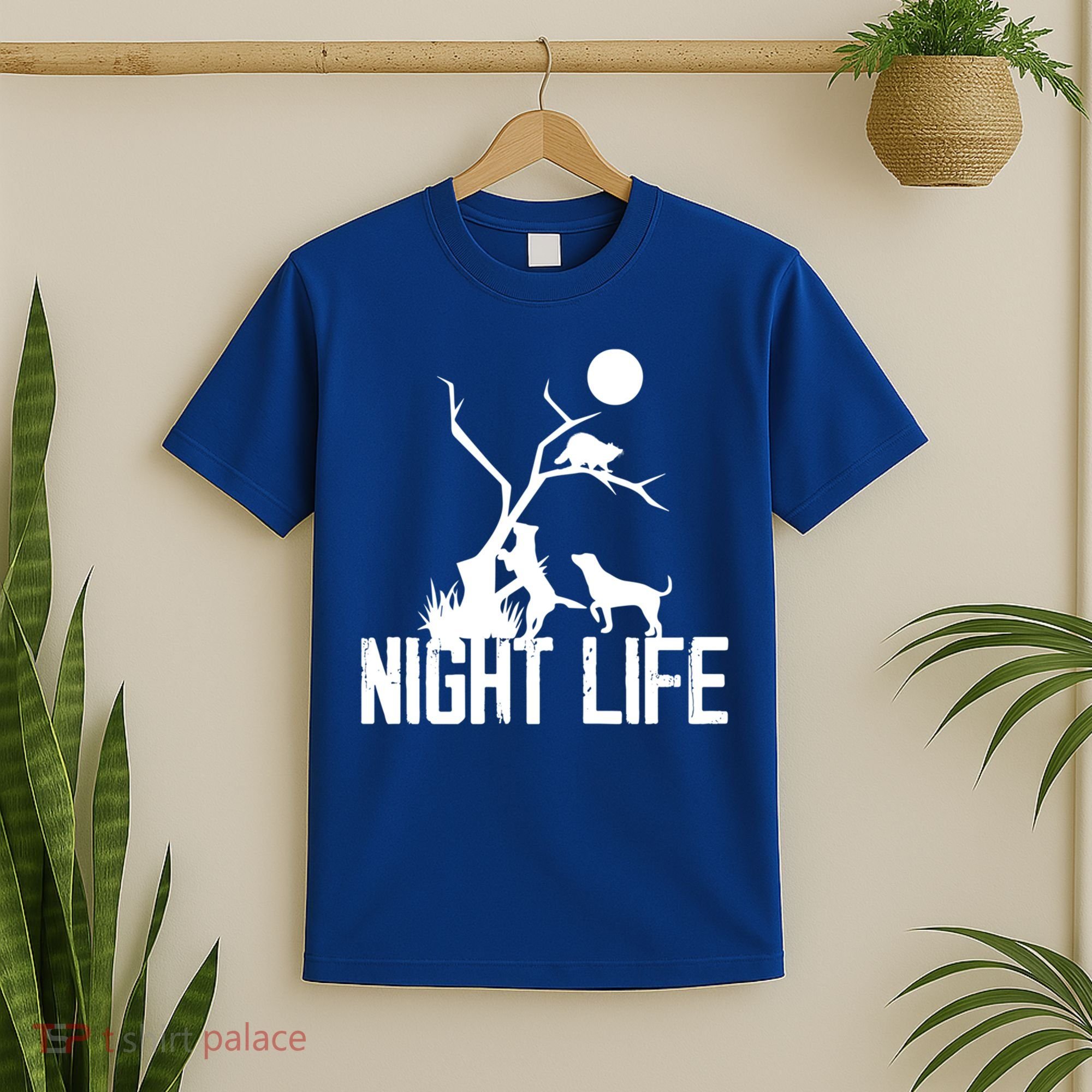 Coon Hound Hunting Night Life Hunting Dog Coon Hunting Gift T-Shirt