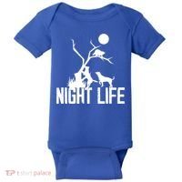 Coon Hound Hunting Night Life Hunting Dog Coon Hunting Gift Baby Bodysuit thumb 0