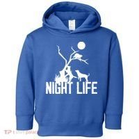 Coon Hound Hunting Night Life Hunting Dog Coon Hunting Gift Toddler Hoodie thumb 0