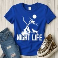 Coon Hound Hunting Night Life Hunting Dog Coon Hunting Gift Women's T-Shirt thumb 3