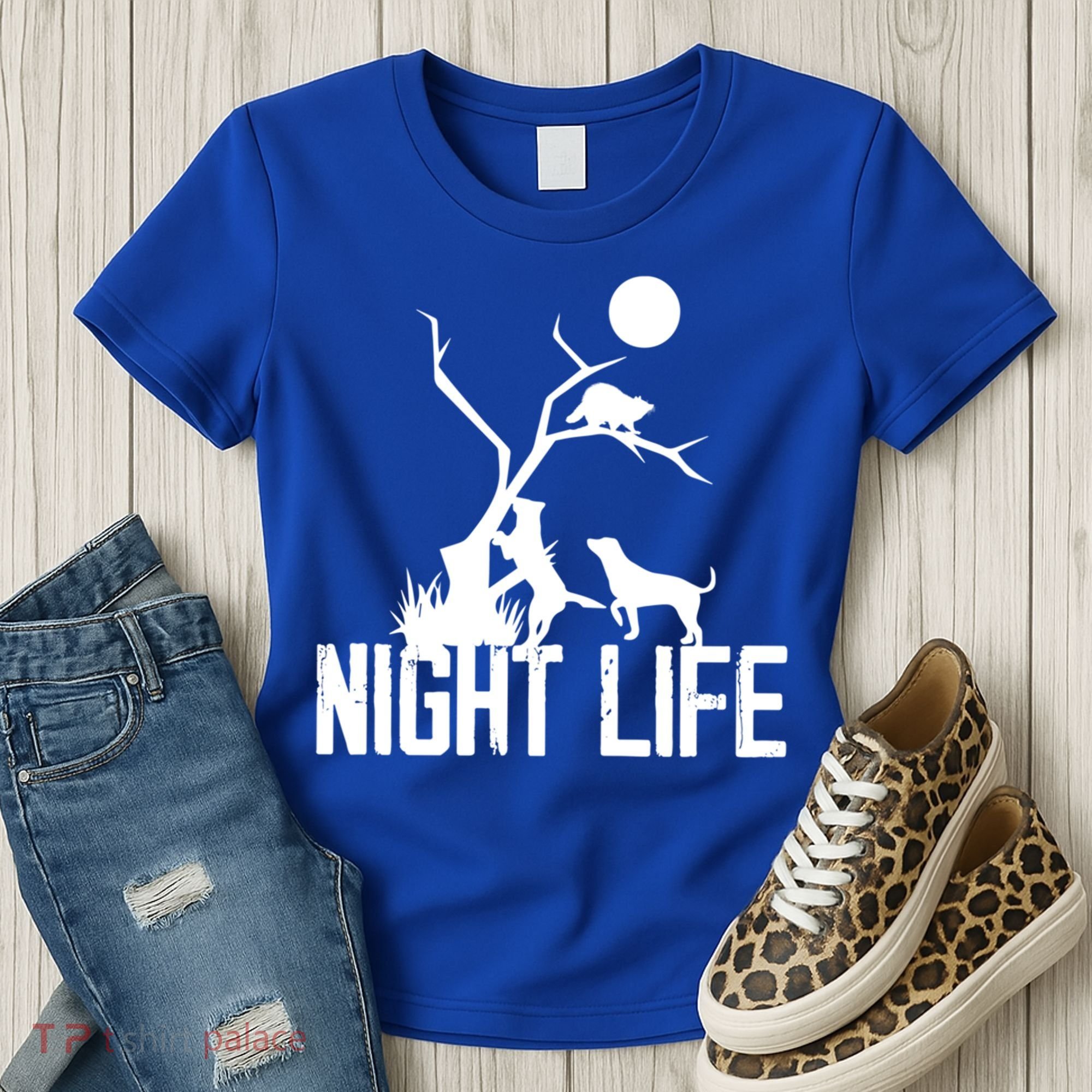 Coon Hound Hunting Night Life Hunting Dog Coon Hunting Gift Women's T-Shirt