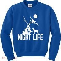 Coon Hound Hunting Night Life Hunting Dog Coon Hunting Gift Kids Sweatshirt thumb 0