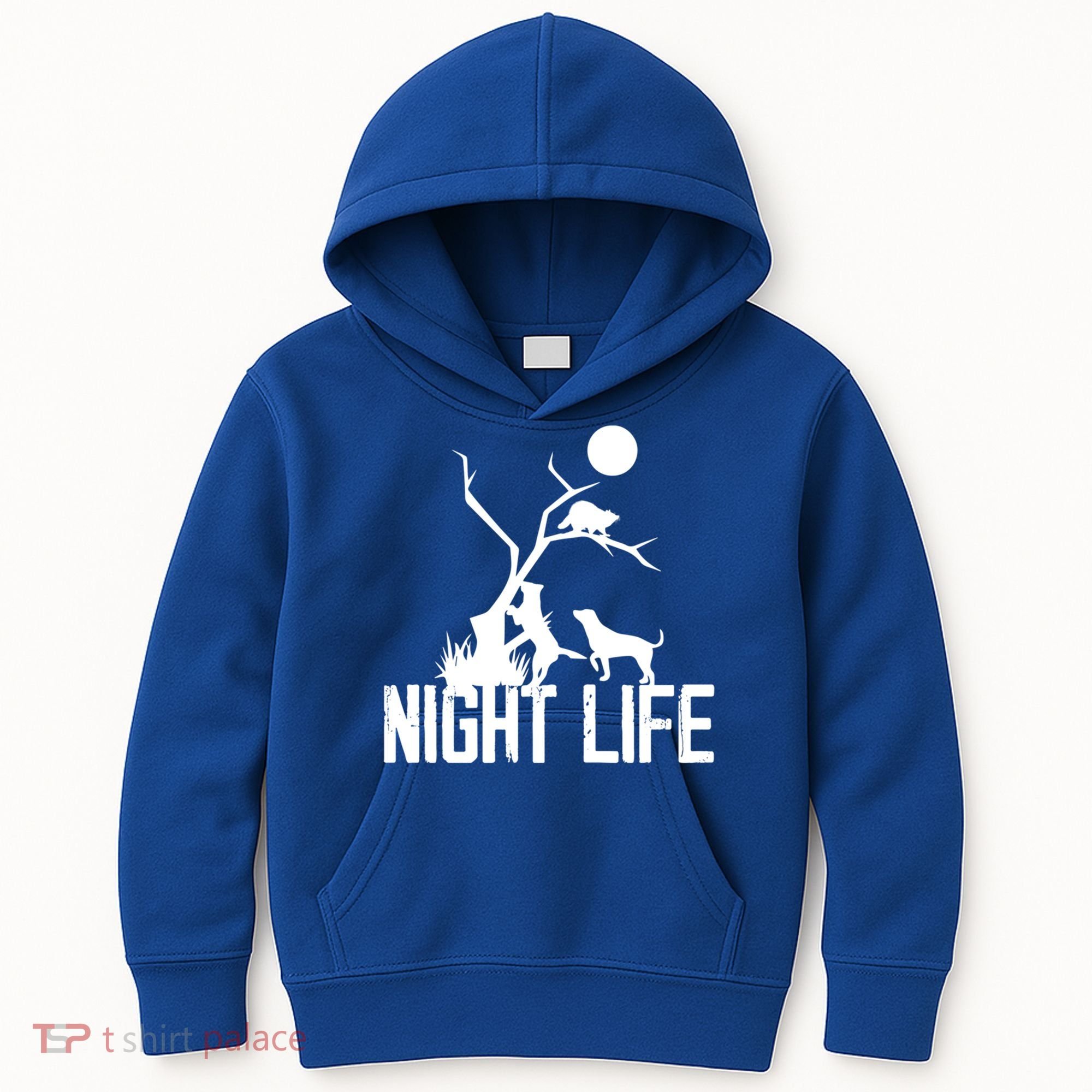Coon Hound Hunting Night Life Hunting Dog Coon Hunting Gift Kids Hoodie
