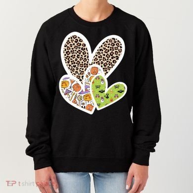 Cute Halloween Hearts Festive Women's Sweatshirt