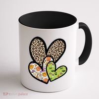 Cute Halloween Hearts Festive Coffee Mug thumb 1