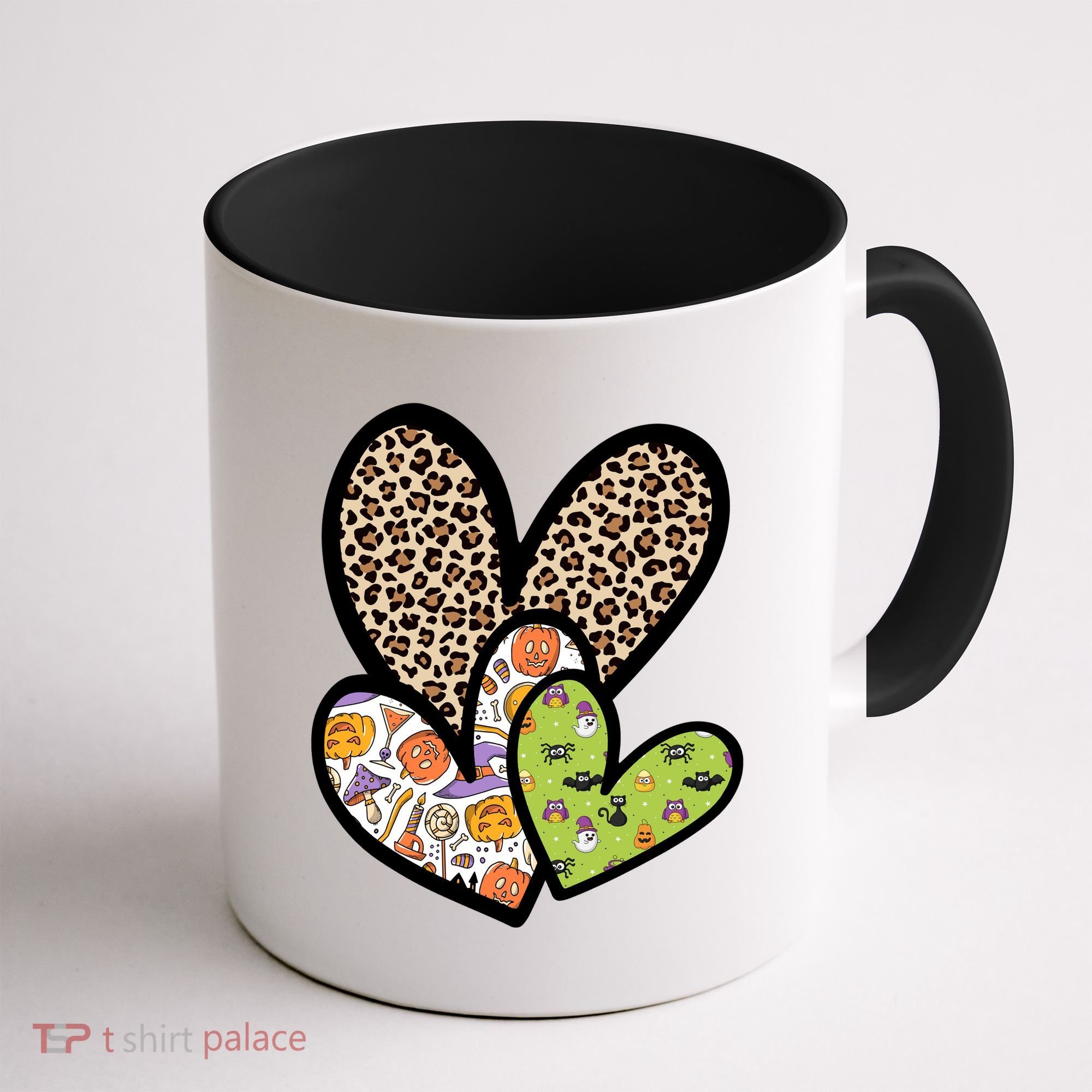 Cute Halloween Hearts Festive Coffee Mug