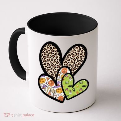 Cute Halloween Hearts Festive Coffee Mug