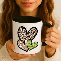 Cute Halloween Hearts Festive Coffee Mug thumb 3