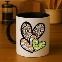 Cute Halloween Hearts Festive Coffee Mug thumb 4