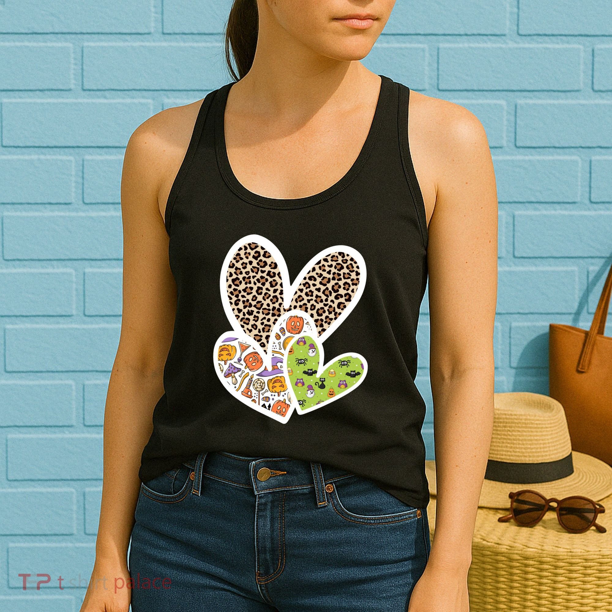 Cute Halloween Hearts Festive Women's Tank Top