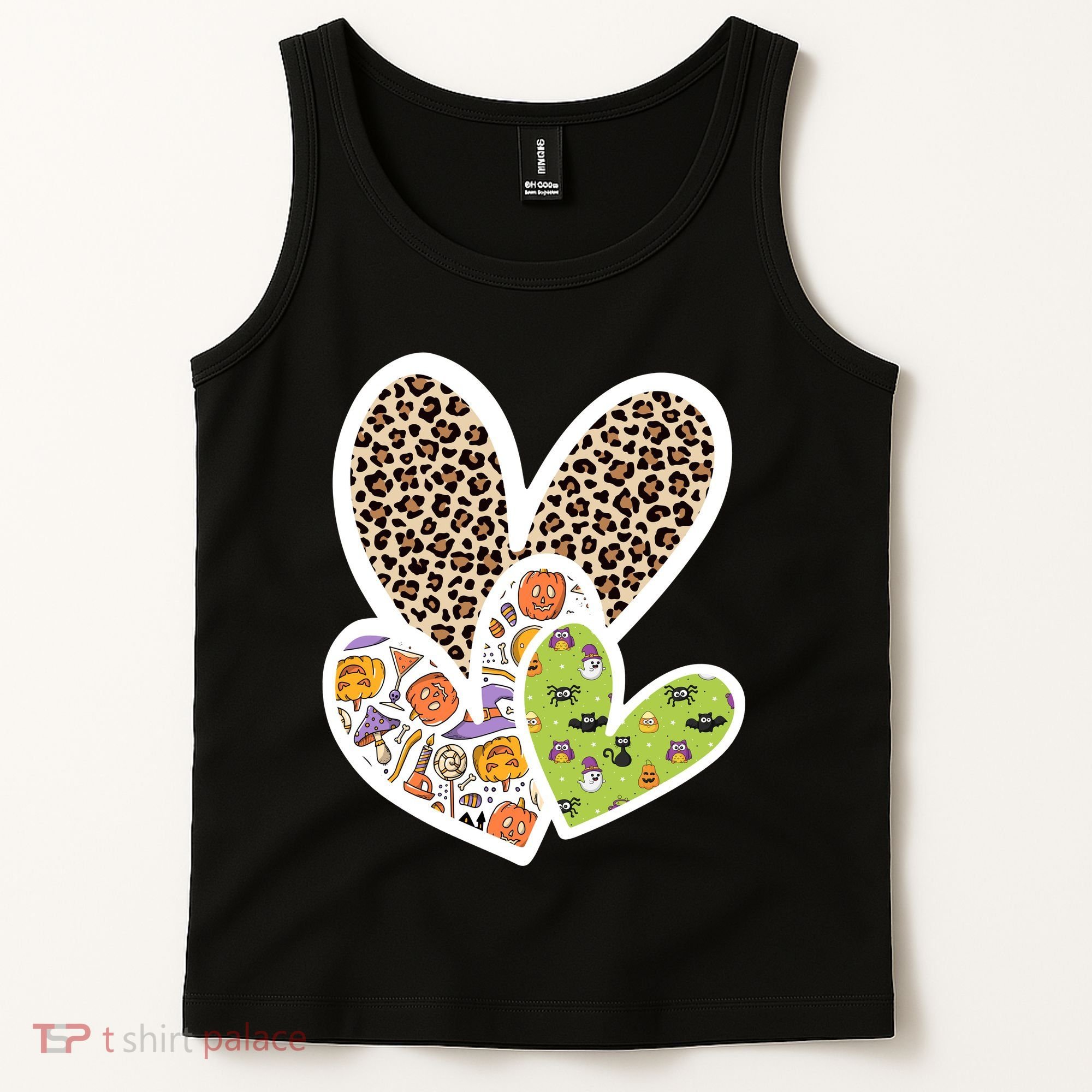 Cute Halloween Hearts Festive Tank Top