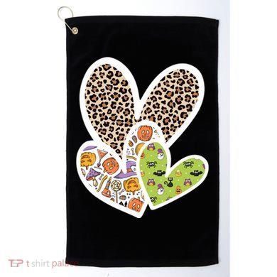 Cute Halloween Hearts Festive Golf Towel