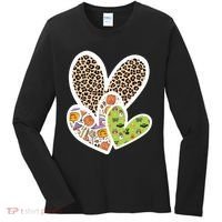 Cute Halloween Hearts Festive Women's Long Sleeve Shirt thumb 0
