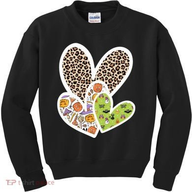 Cute Halloween Hearts Festive Kids Sweatshirt