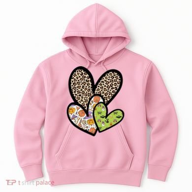 Cute Halloween Hearts Festive Hoodie