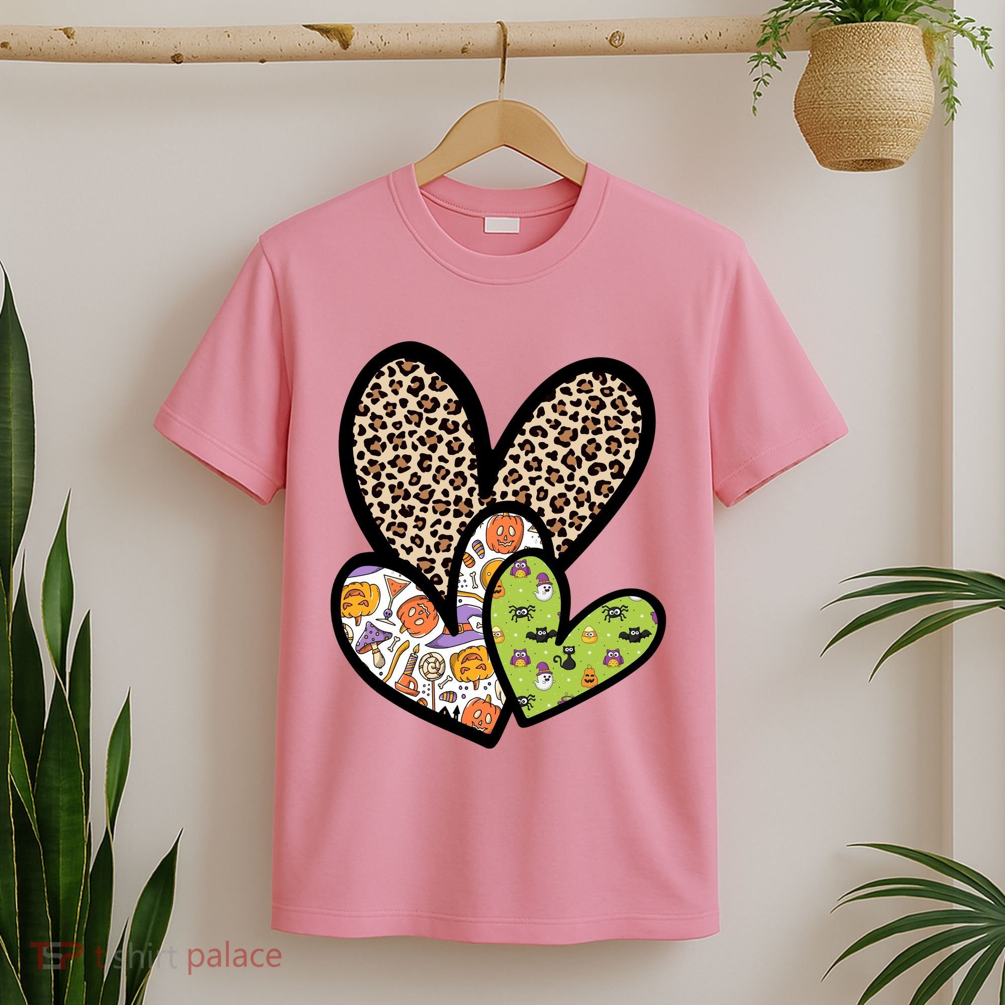Cute Halloween Hearts Festive T-Shirt