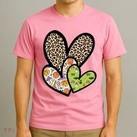 Cute Halloween Hearts Festive T-Shirt thumb 3