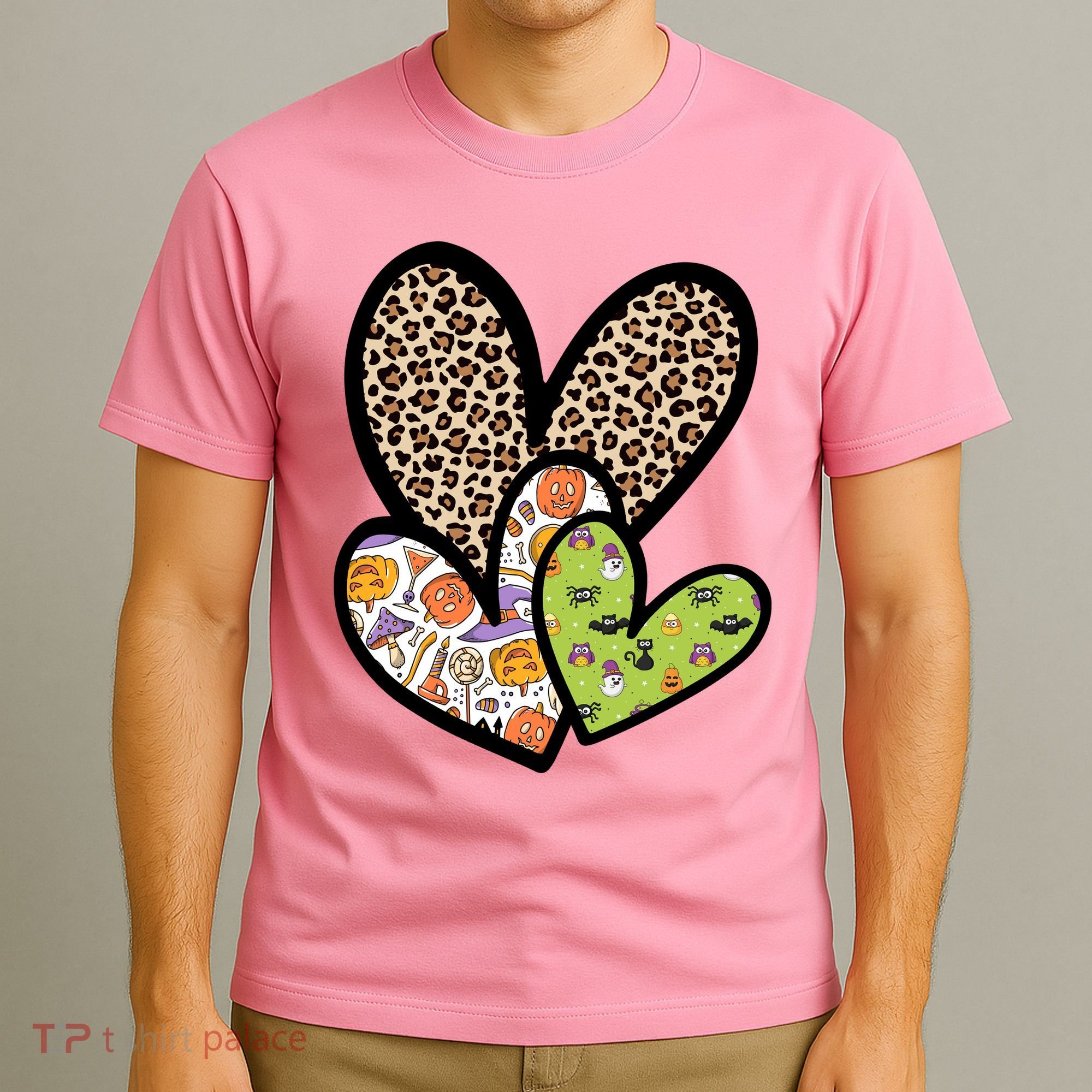 Cute Halloween Hearts Festive T-Shirt
