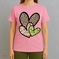 Cute Halloween Hearts Festive T-Shirt thumb 4
