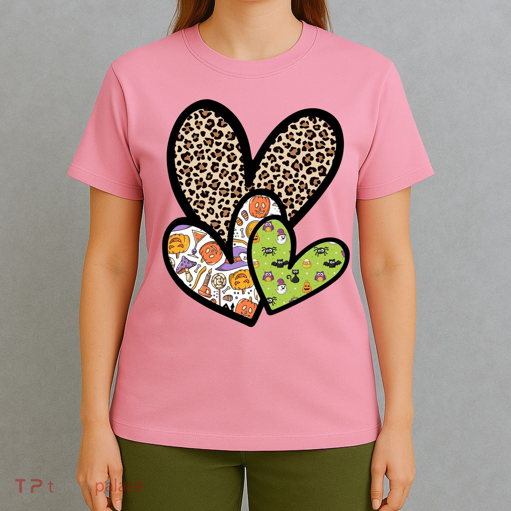 Cute Halloween Hearts Festive T-Shirt