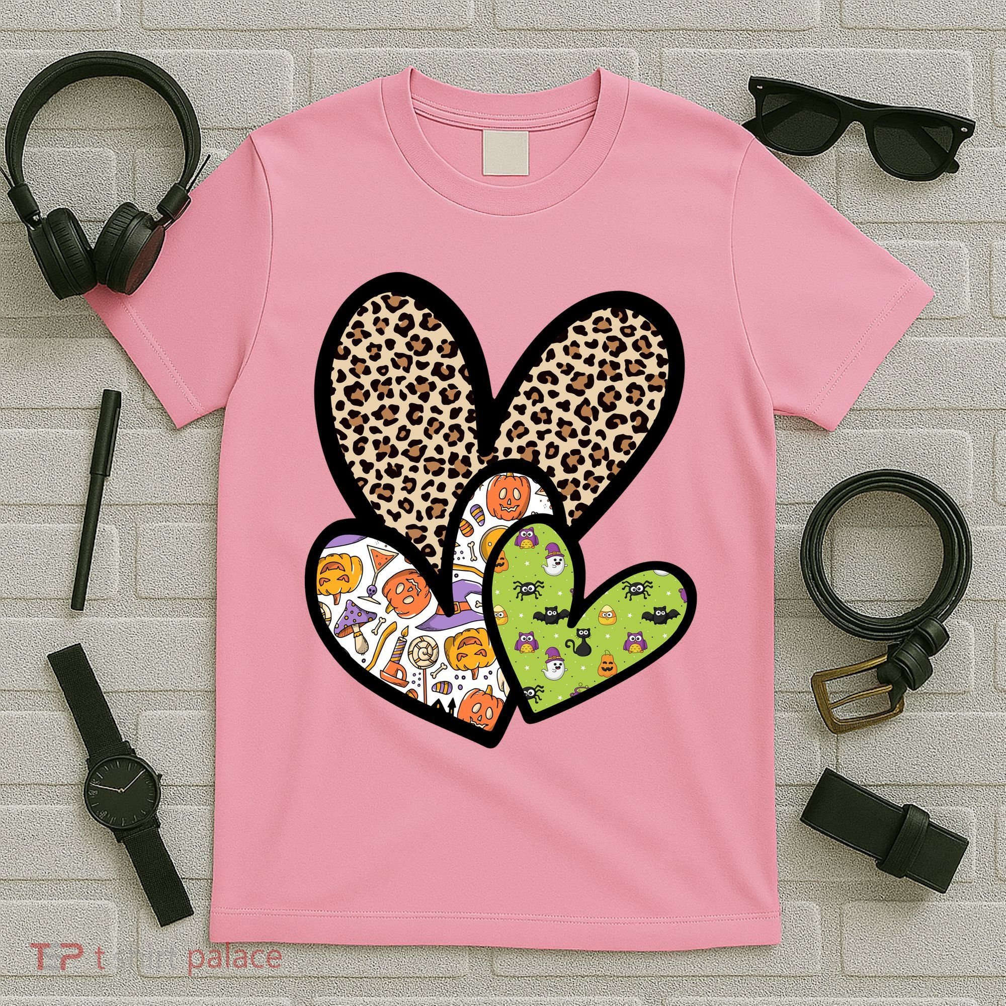 Cute Halloween Hearts Festive T-Shirt