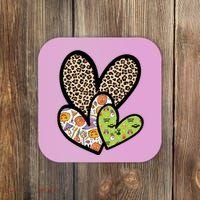 Cute Halloween Hearts Festive Coaster thumb 0