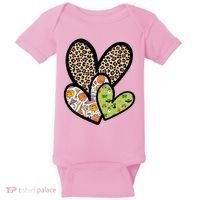 Cute Halloween Hearts Festive Baby Bodysuit thumb 0