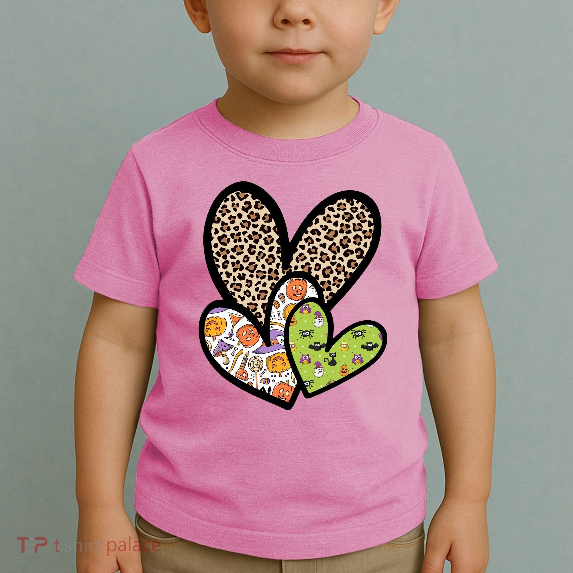Cute Halloween Hearts Festive Toddler T-Shirt