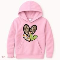 Cute Halloween Hearts Festive Kids Hoodie thumb 0