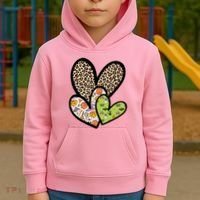 Cute Halloween Hearts Festive Kids Hoodie thumb 2