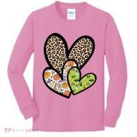 Cute Halloween Hearts Festive Kids Long Sleeve Shirt thumb 0