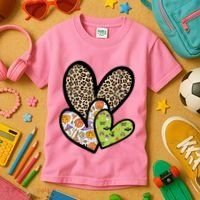 Cute Halloween Hearts Festive Kids T-Shirt thumb 3