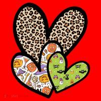 Cute Halloween Hearts Festive Santa Hat thumb 1