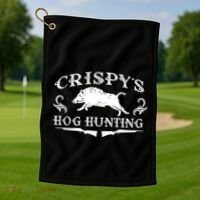 CrispyS Hog Hunting Golf Towel thumb 1